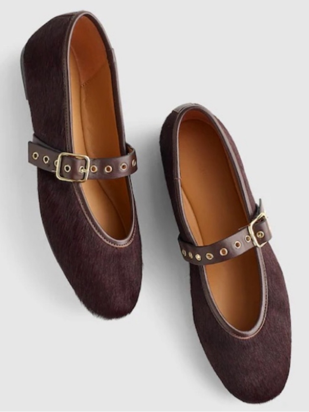 EUC Madewell The Remy Mary Jane Flat Chocolate Raisin Brown Size 10 M Academia